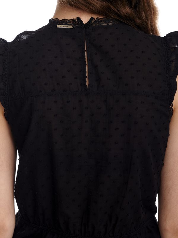 Nastrovje Potsdam Vive Maria Boho Black Lace Damen Spitzentop schwarz Nur für heute