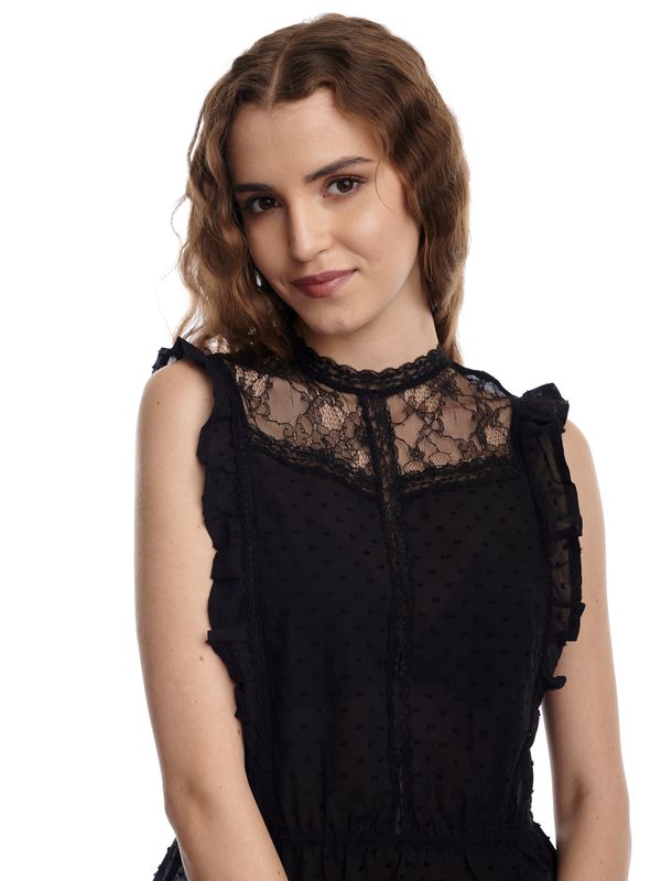 Nastrovje Potsdam Vive Maria Boho Black Lace Damen Spitzentop schwarz Nur für heute