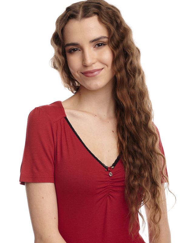 Nastrovje Potsdam Vive Maria Red Lilly Damen T-Shirt rot Speichern exportieren