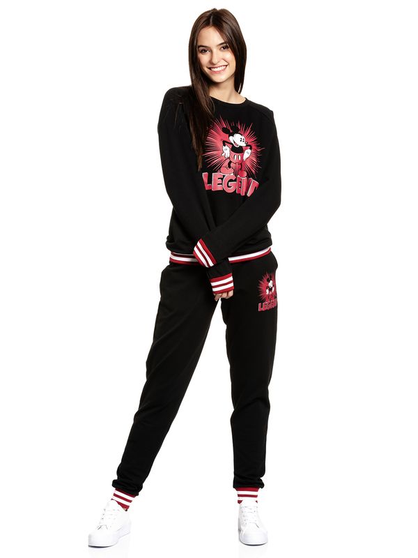 Nastrovje Potsdam Mickey & Minnie Mouse Legend Sweat Damen Homewearpants schwarz Im Verkauf