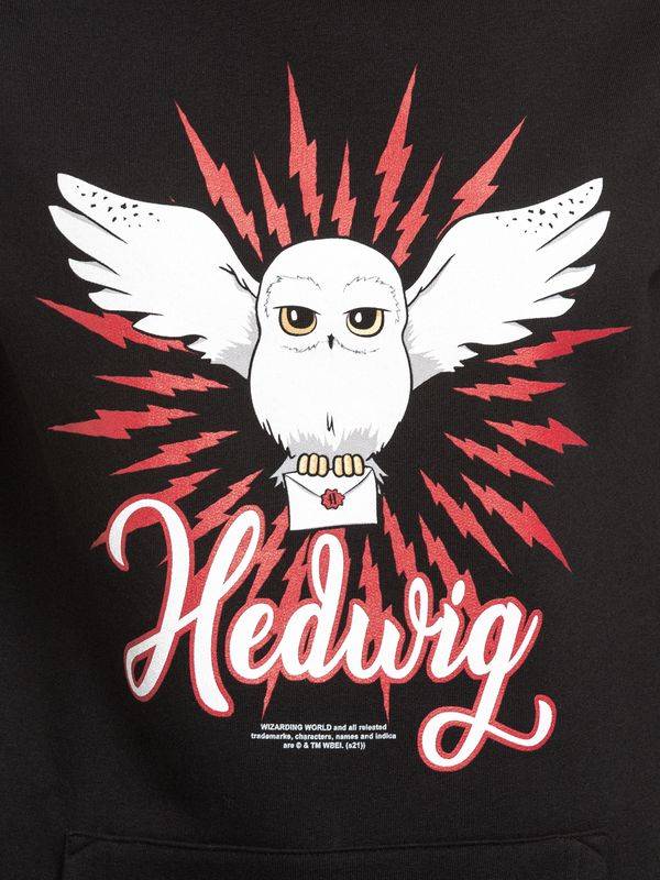 Nastrovje Potsdam Harry Potter Hedwig Arrows Damen Schalkragenpullover schwarz/rot 50% Rabatt für begrenzte Zeit