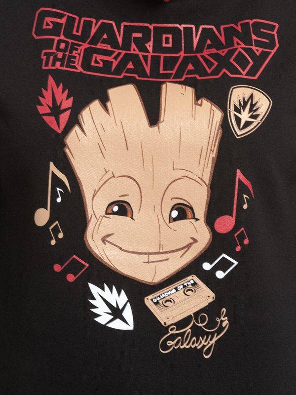 Nastrovje Potsdam Guardians of the Galaxy Music Damen Schalkragenpullover schwarz/rot Online
