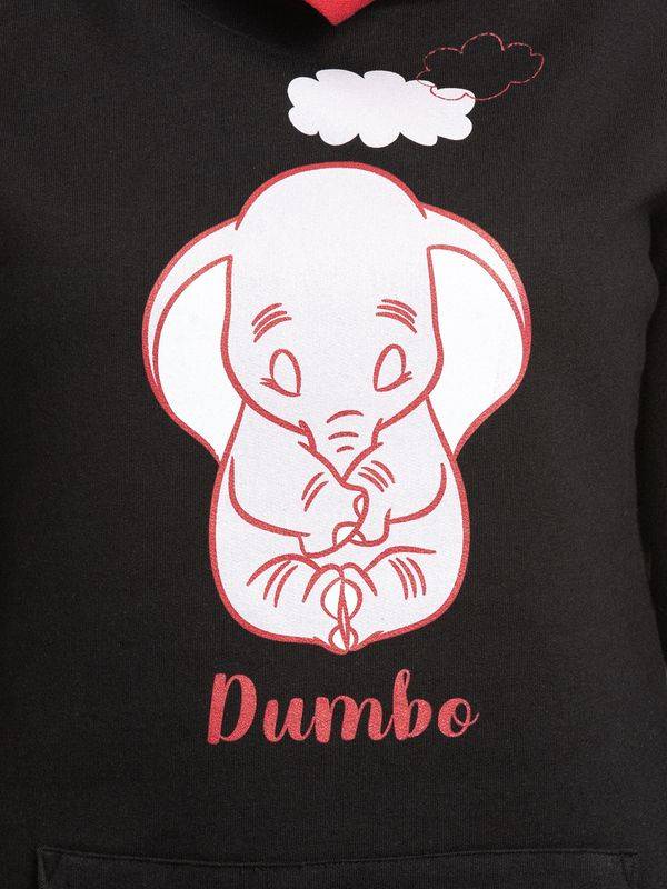 Nastrovje Potsdam Dumbo Sleepy Damen Kapuzensweatshirt schwarz/rot Outlet