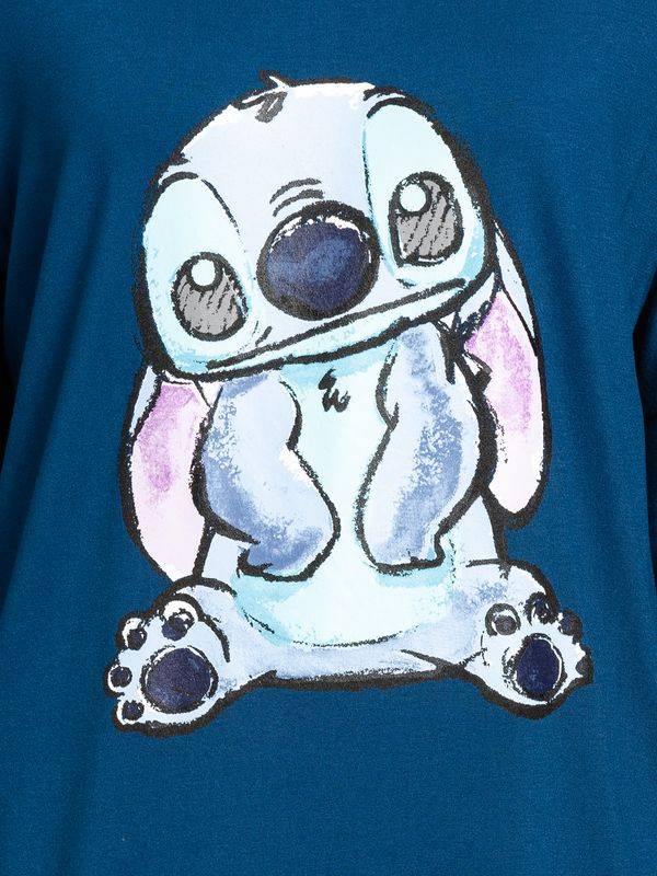 Nastrovje Potsdam Lilo & Stitch Blue Stitch Damen Langarmshirt blau Auslauf