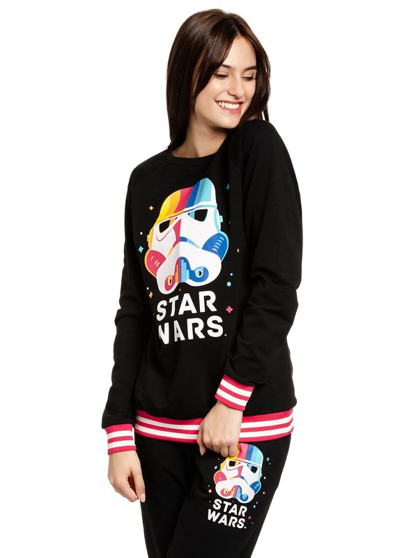 Nastrovje Potsdam Star Wars Stormtrooper Stripes Damen Sweatshirt schwarz Verkauf