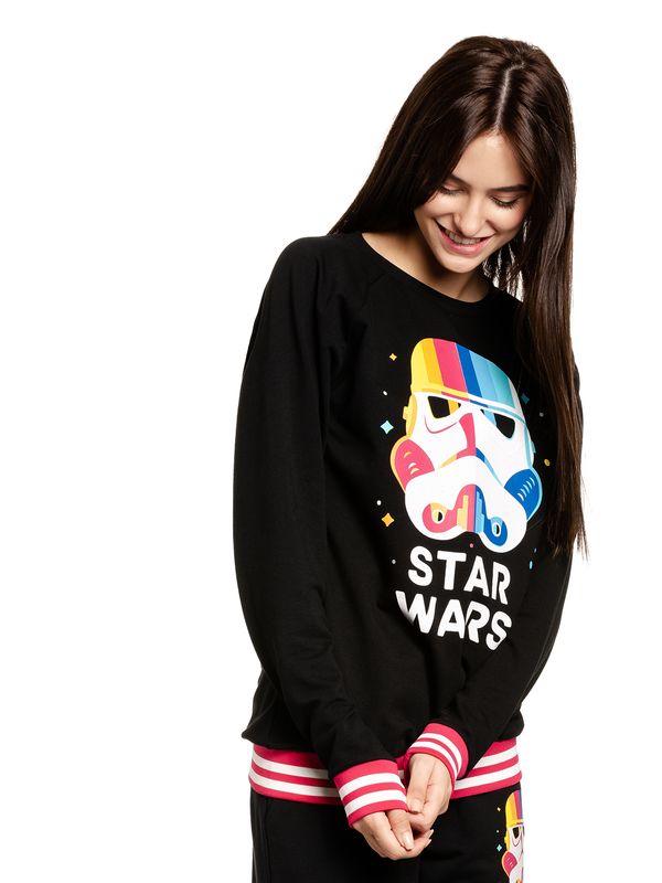 Nastrovje Potsdam Star Wars Stormtrooper Stripes Damen Sweatshirt schwarz Verkauf