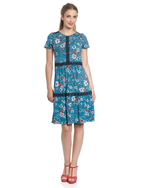 Nastrovje Potsdam Vive Maria Flower Damen Jerseykleid azur allover Sonderangebot