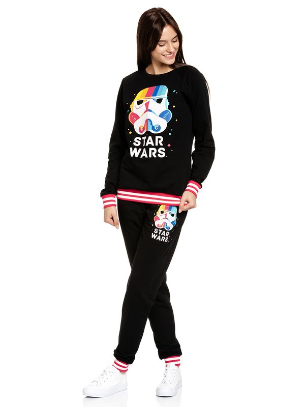Nastrovje Potsdam Star Wars Stormtrooper Stripes Damen Homewearpants schwarz Flash Sale