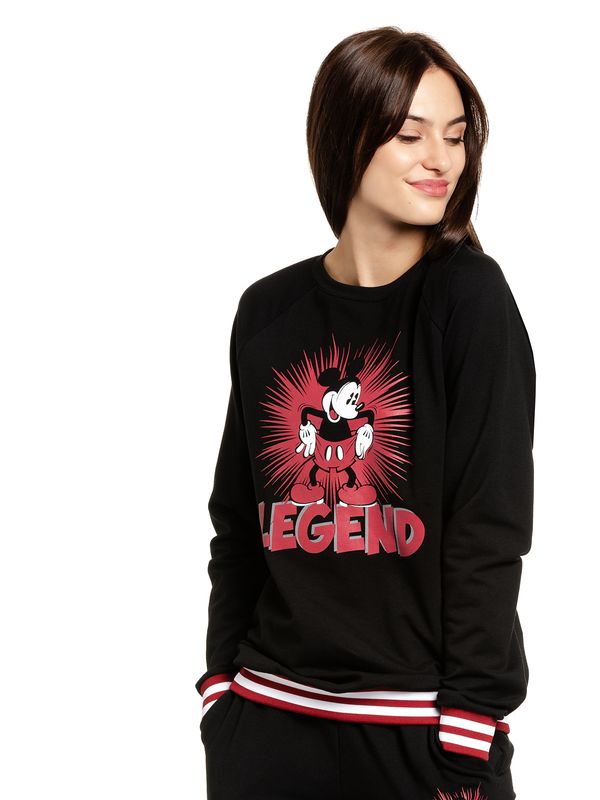 Nastrovje Potsdam Mickey & Minnie Mouse Mickey Mouse Legend Damen Sweatshirt schwarz Begrenztes Angebot