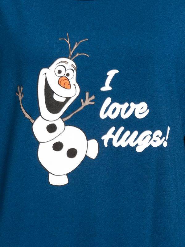 Nastrovje Potsdam Frozen - Die Eiskönigin I Love Hugs Olaf Damen Langarmshirt blau Online Shopping