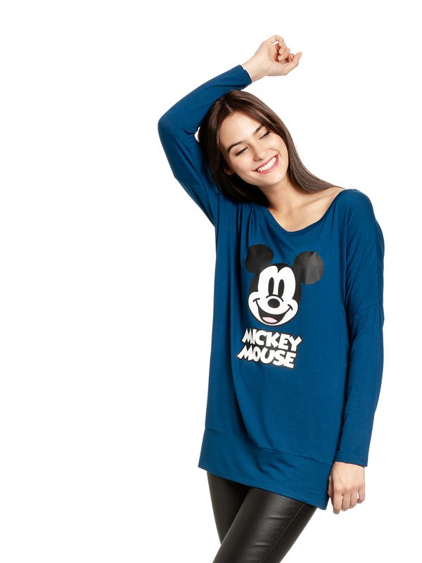 Nastrovje Potsdam Mickey & Minnie Mouse Mickey Mouse Damen Langarmshirt blau Preisnachlass