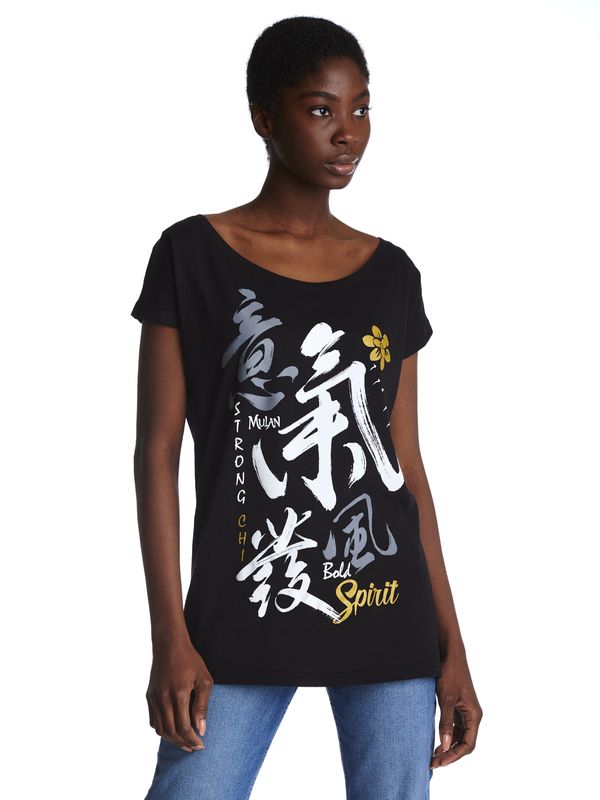 Nastrovje Potsdam Mulan Bold Spirit Damen Loose-Shirt schwarz Muttertagsangebot