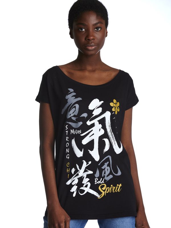 Nastrovje Potsdam Mulan Bold Spirit Damen Loose-Shirt schwarz Muttertagsangebot