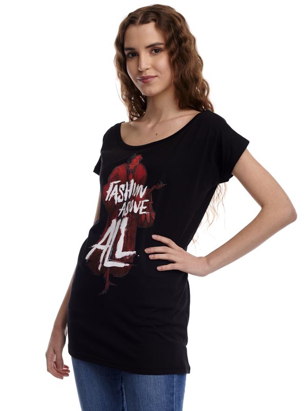 Nastrovje Potsdam Villains Fashion Above All Damen Loose-Shirt schwarz Valentinstagsangebot