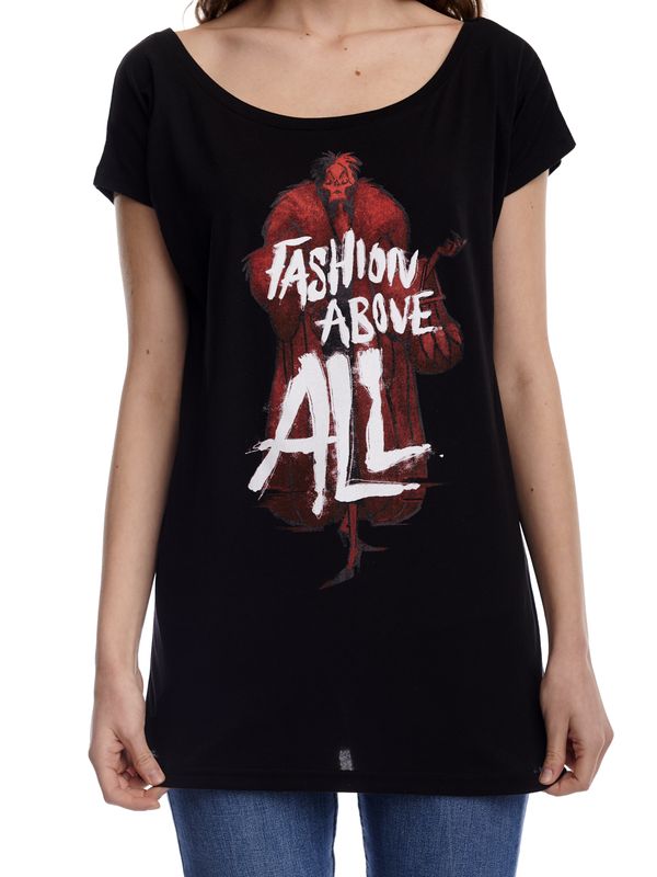 Nastrovje Potsdam Villains Fashion Above All Damen Loose-Shirt schwarz Valentinstagsangebot