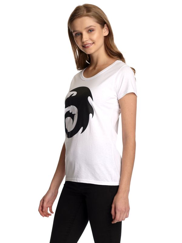 Nastrovje Potsdam Dragons, Drachenzähmen leicht gemacht Symbol Damen T-Shirt weiss Neueste Mode