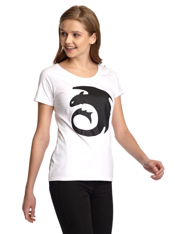 Nastrovje Potsdam Dragons, Drachenzähmen leicht gemacht Symbol Damen T-Shirt weiss Neueste Mode
