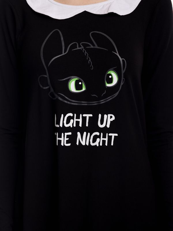 Nastrovje Potsdam Dragons, Drachenzähmen leicht gemacht Light Up Damen Jerseykleid schwarz Online Outlet