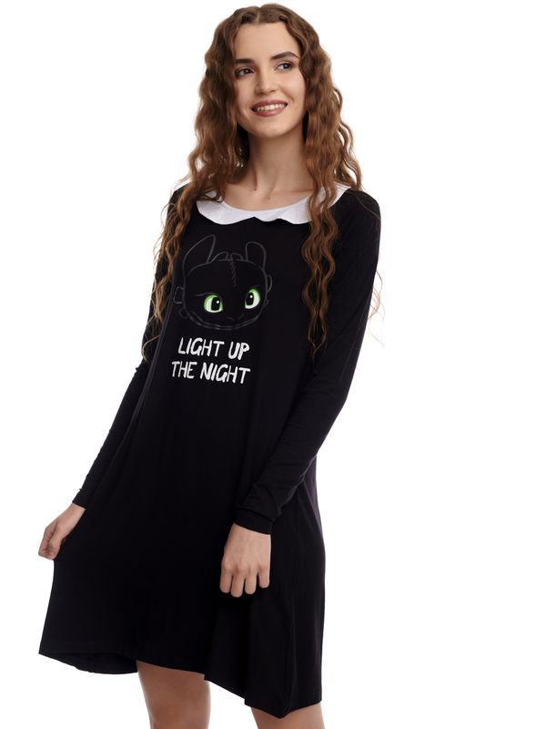 Nastrovje Potsdam Dragons, Drachenzähmen leicht gemacht Light Up Damen Jerseykleid schwarz Online Outlet