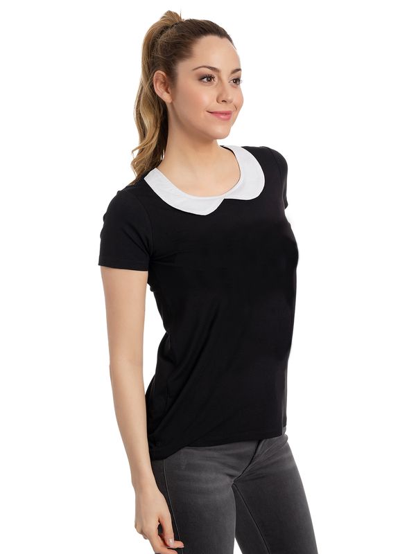 Nastrovje Potsdam Nastrovje Potsdam Sweet Collar Damen Blusenshirt schwarz Neuheiten
