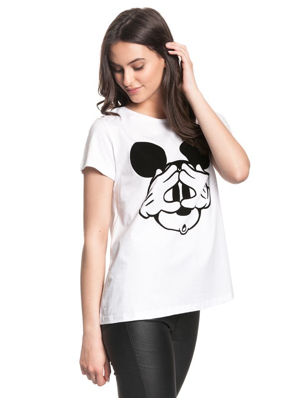 Nastrovje Potsdam Disney Mickey Mouse Hey Mickey Damen T-Shirt weiss Kauf eins, bekomm eins gratis
