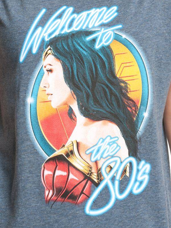 Nastrovje Potsdam Wonderwoman Welcome To 80&#039;s Damen Loose-Shirt blau meliert Tägliche Deals