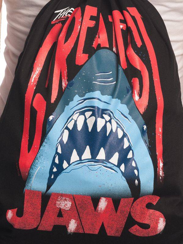Nastrovje Potsdam Der weisse Hai The Greatest Gymbag schwarz Kostenlose Rückgabe