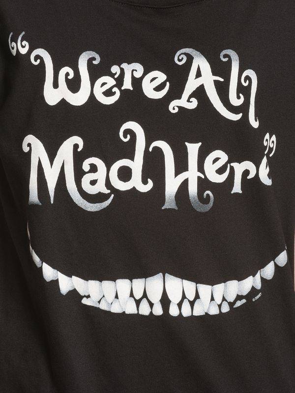 Nastrovje Potsdam Alice im Wunderland Mad Here Smile Damen Loose-Shirt schwarz Bis zu 60% Rabatt