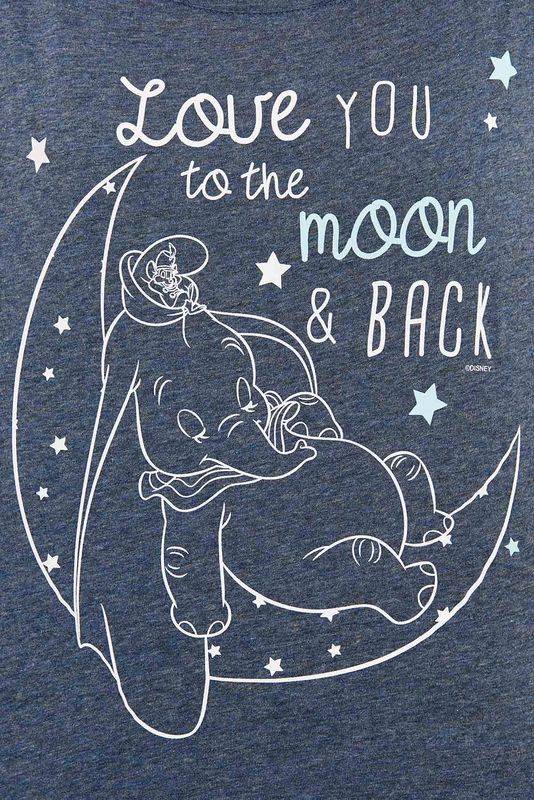 Nastrovje Potsdam Dumbo Love You To The Moon Loose Girl Shirt blau-meliert Bis zu 65% Rabatt