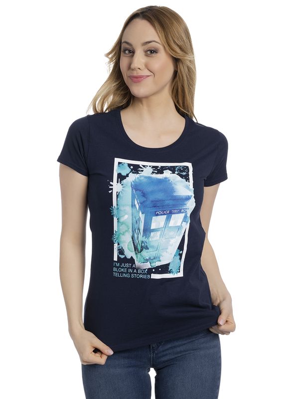 Nastrovje Potsdam Doctor Who I Am Just A Bloke Damen T-Shirt marine Sonderangebot der Fabrik