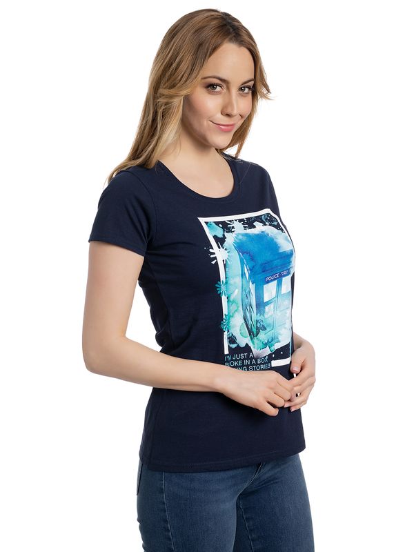 Nastrovje Potsdam Doctor Who I Am Just A Bloke Damen T-Shirt marine Sonderangebot der Fabrik