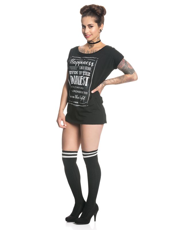 Nastrovje Potsdam Harry Potter Happiness Can Be Found Damen Loose-Shirt schwarz zollfrei