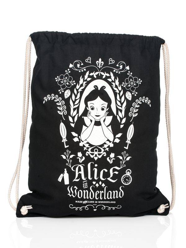 Nastrovje Potsdam Alice im Wunderland Mirror black Gymbag schwarz Rabatte dieses Monats