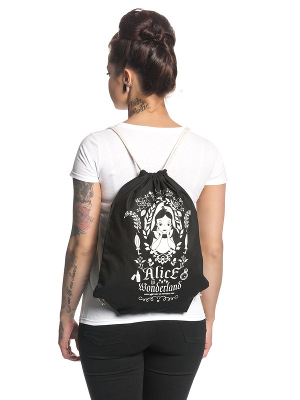 Nastrovje Potsdam Alice im Wunderland Mirror black Gymbag schwarz Rabatte dieses Monats