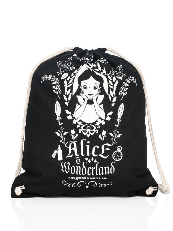 Nastrovje Potsdam Alice im Wunderland Mirror black Gymbag schwarz Rabatte dieses Monats