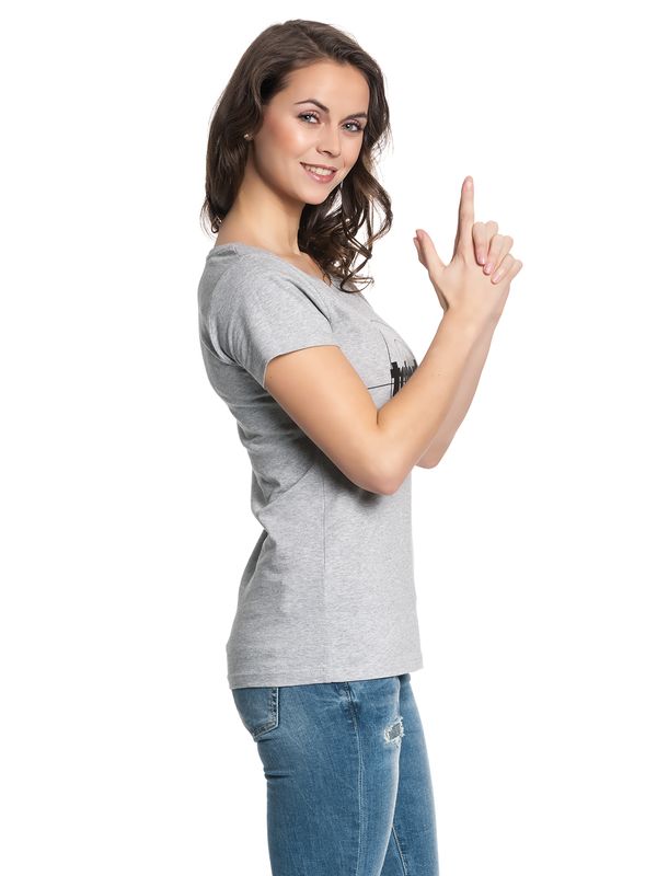 Nastrovje Potsdam Tatort Tatort Classic Damen T-Shirt grau meliert Auslauf