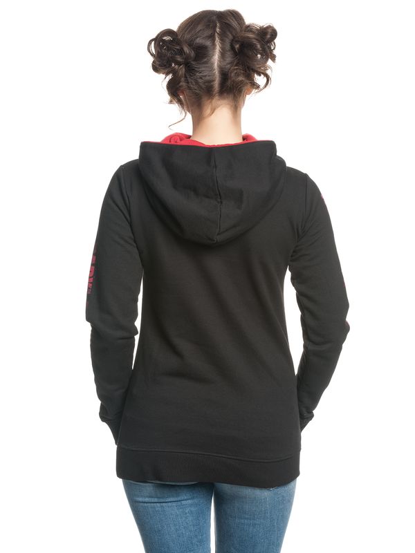 Nastrovje Potsdam The Walking Dead Daryl Portrait Shawl Hoodie Frauen Kapuzenpullover schwarz/rot Angebote