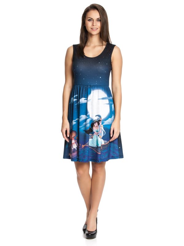 Nastrovje Potsdam DISNEY Aladdin & Jasmin Dress blue allover Günstiger Verkauf