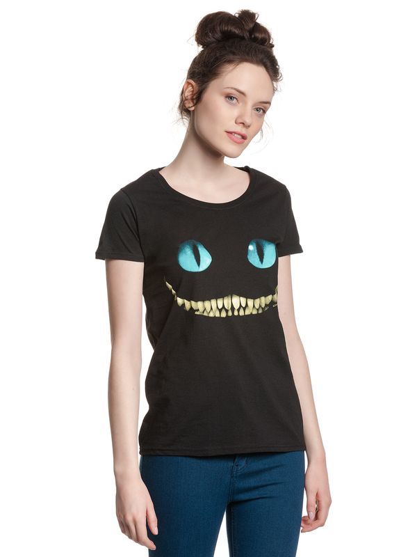 Nastrovje Potsdam Alice im Wunderland Smile Damen T-Shirt schwarz Meist gekauft
