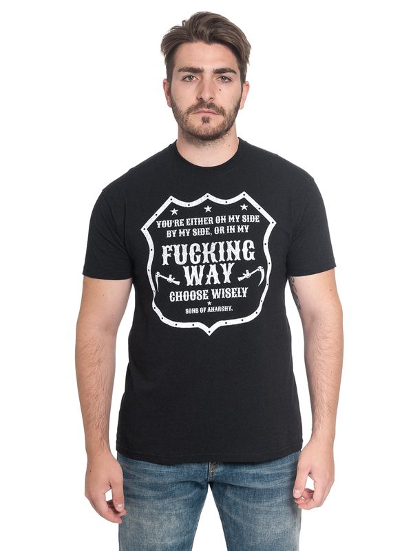 Nastrovje Potsdam Sons of Anarchy Fucking Way Frame Herren T-Shirt Schwarz Blitzverkäufe
