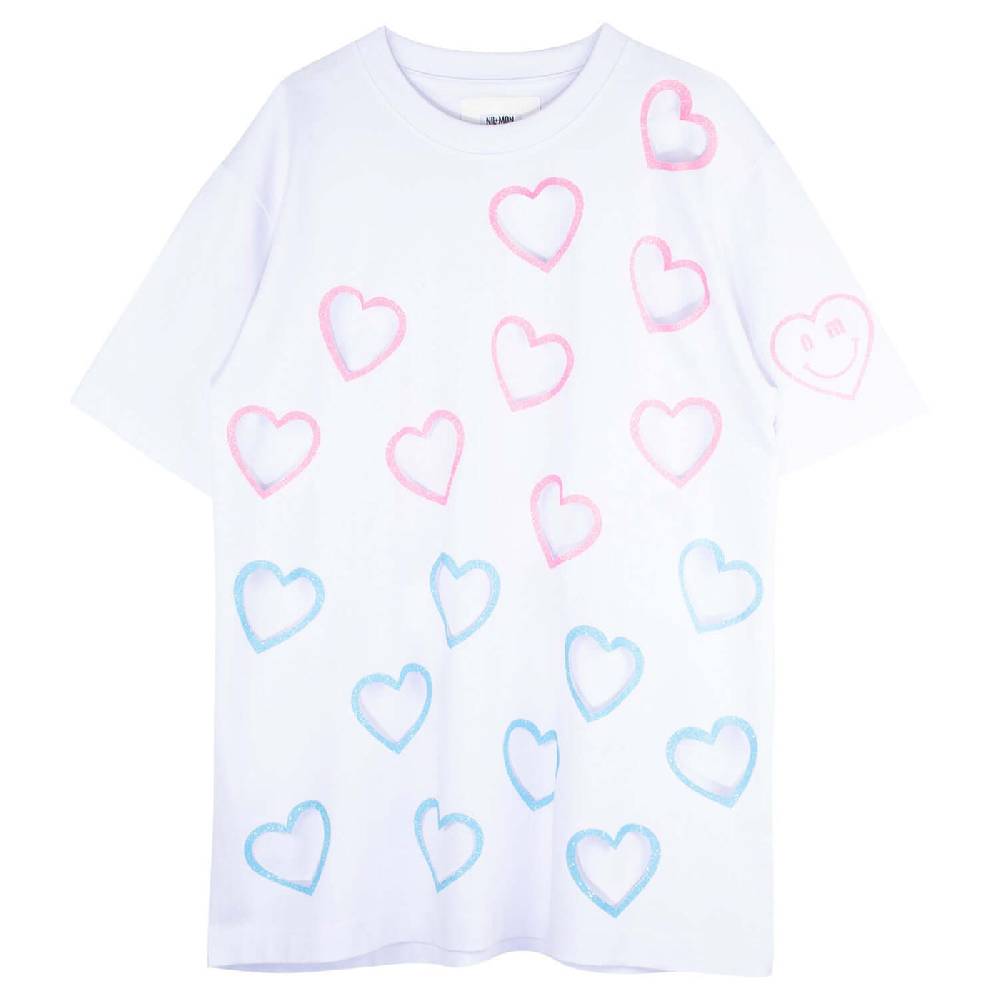 NIL+MON Oversize Tee "Flying Hearts" Zeitbegrenzte Promotion