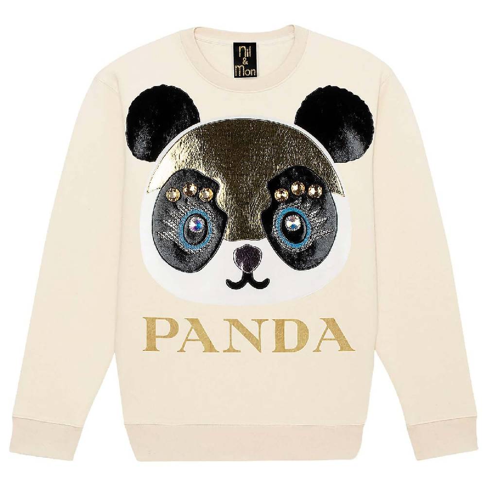 NIL+MON Sweatshirt "Panda" Online Outlet