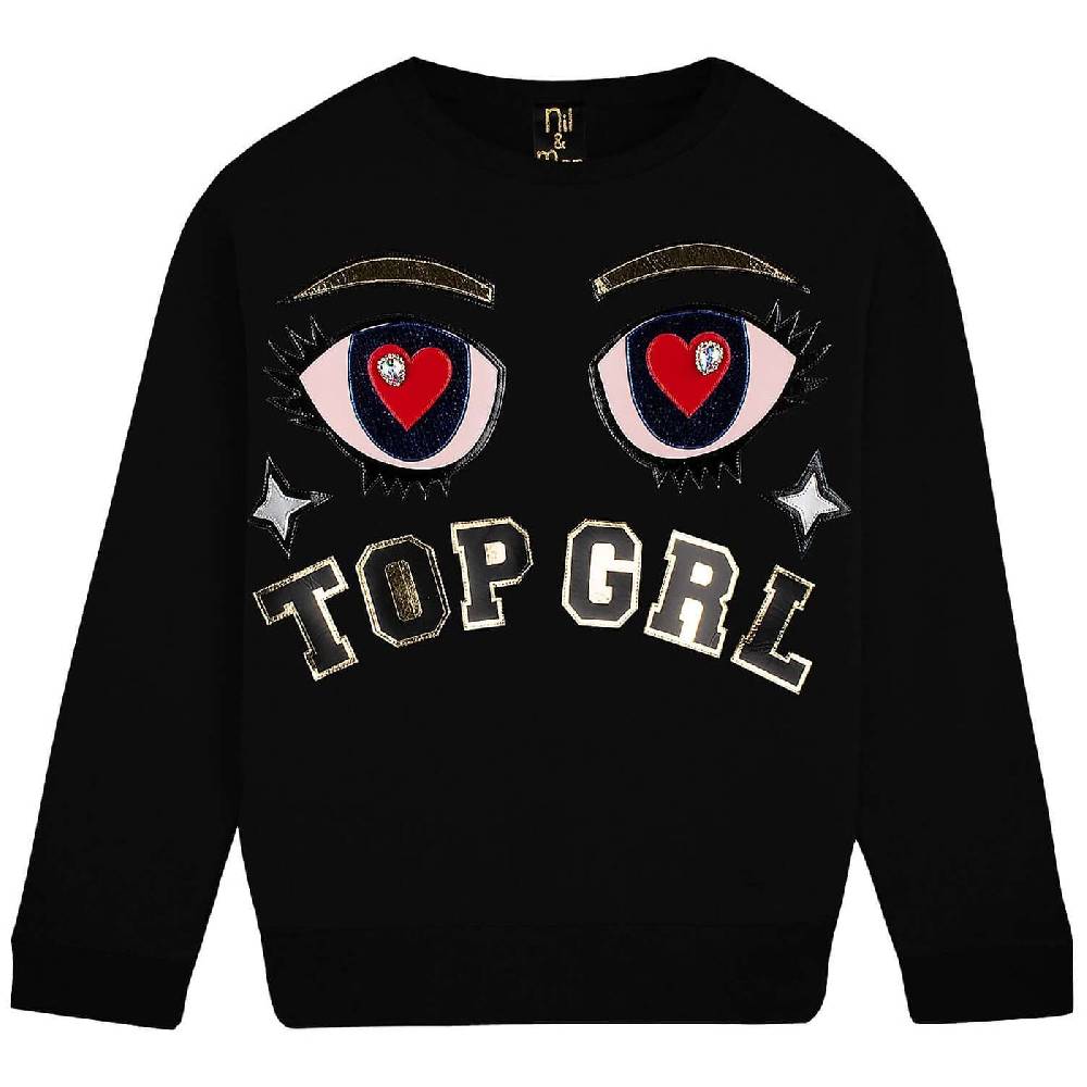 NIL+MON Sweatshirt "Top GRL" Neuheiten