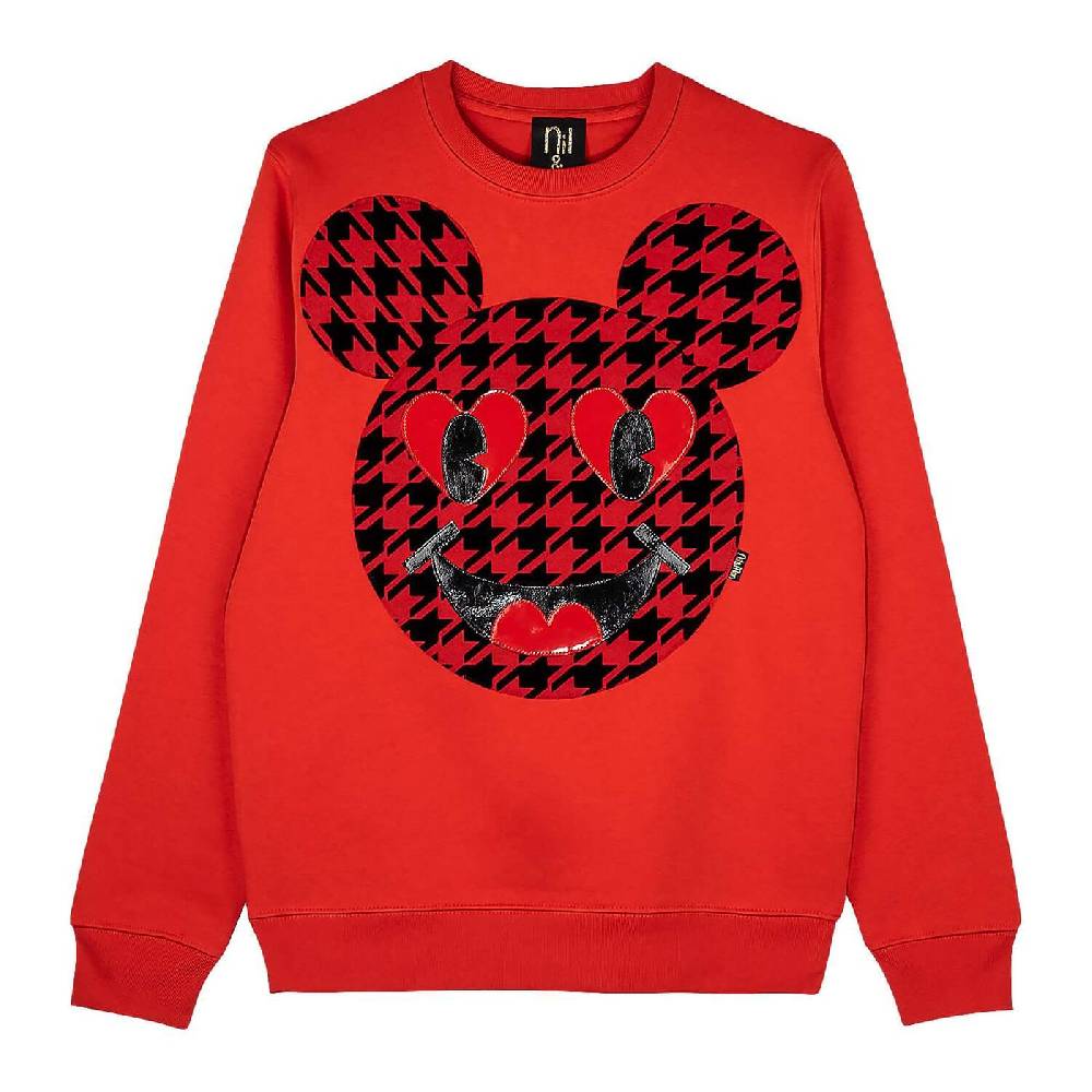 NIL+MON Sweatshirt "Chess" - red Räumungsverkauf