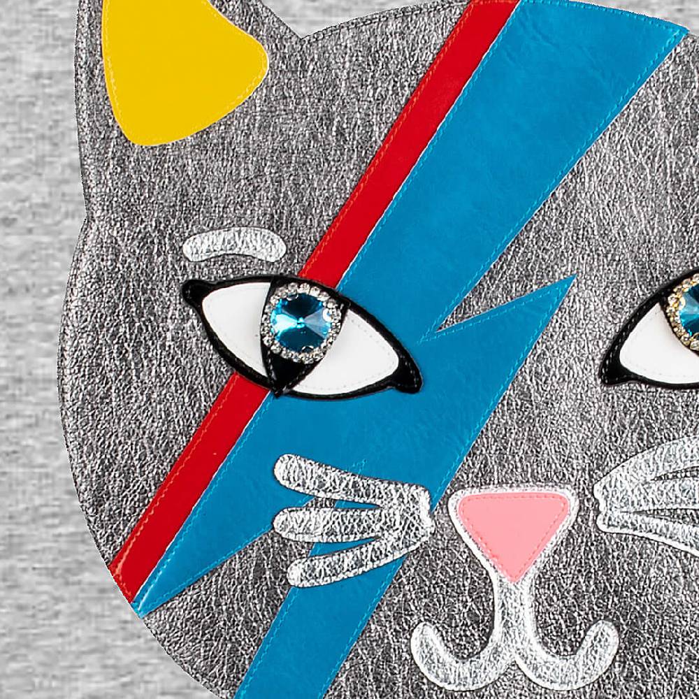 NIL+MON Sweatshirt "Chic Cat Silver" VIP-Rabatte