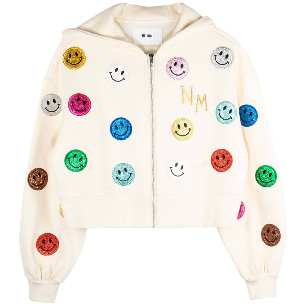 NIL+MON Crop Hoodie "Smiles" JETZT KAUFEN