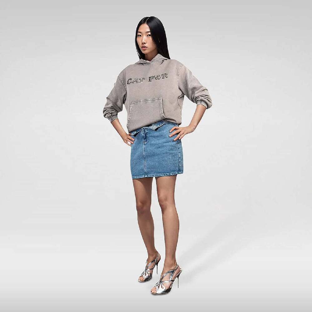 NIL+MON Washed Hoodie "Cat PWR" Neueste Stile