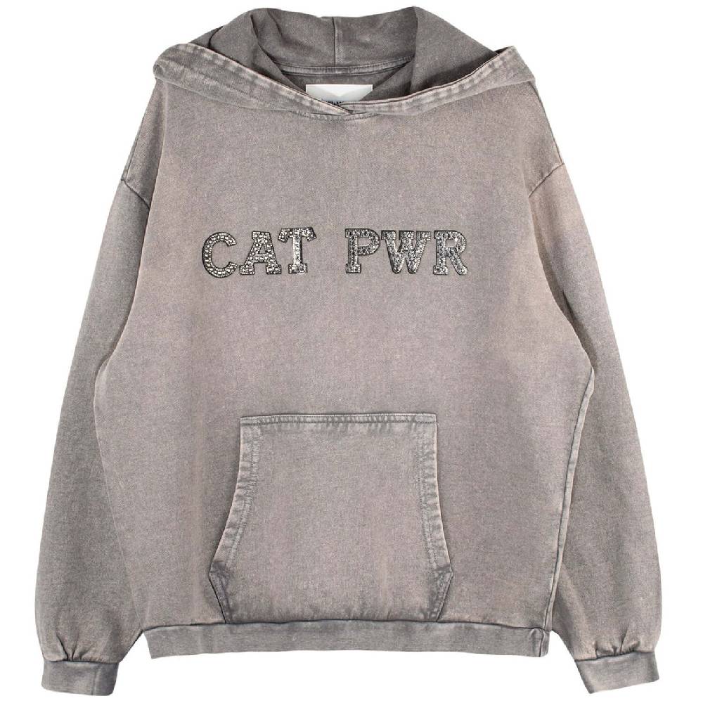 NIL+MON Washed Hoodie "Cat PWR" Neueste Stile