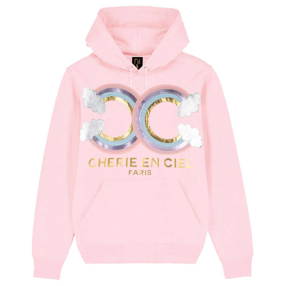 NIL+MON Hoodie "Cherie en Ciel" Vierteljährliche Förderung