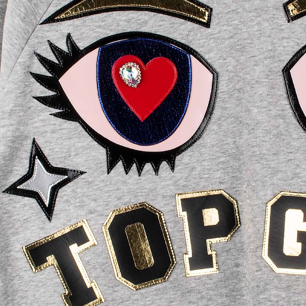 NIL+MON Crop Hoodie "Top GRL" 50% Rabatt mit kostenlosem Versand